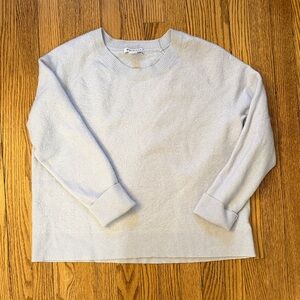 Athleta Light Blue Crewneck Merino Wool Sweater